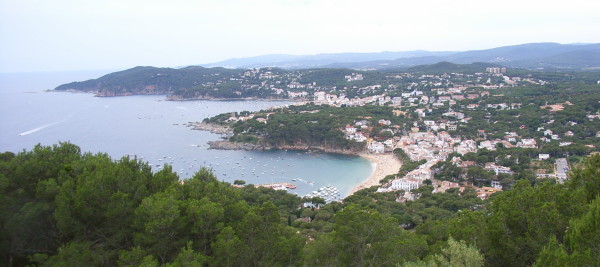 Blick auf Llafranc und Calella de Palafrugell